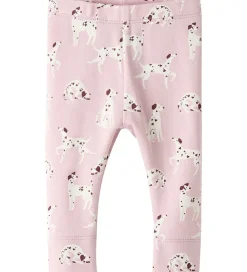 Leggings - NbfKilas - Bleached Mauve/Cloud Dancer m. Pri|Name It Outlet