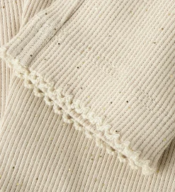 Leggings - Rib - NbfRosally - Cement m. Glimmer|Name It