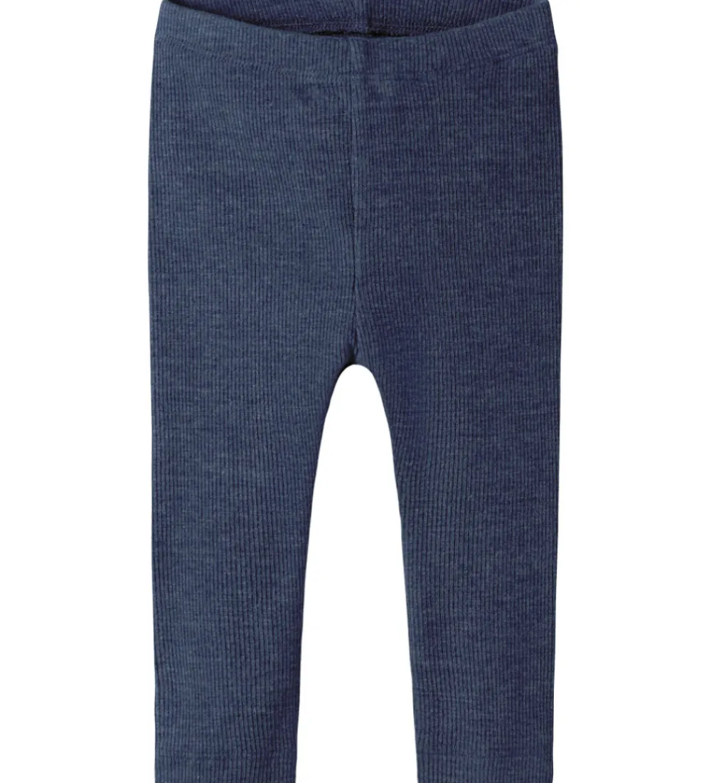 Leggings - Rib - NbnKab - Vintage Indigo/Melange|Name It New