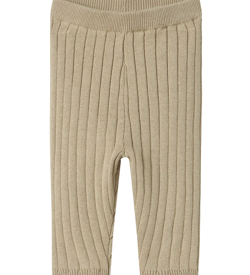 Leggings - Strik - Rib - NbnOmun - Island Fossil|Name It Sale