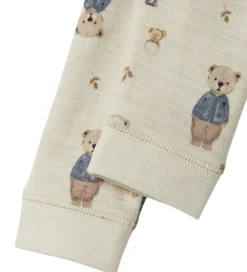 Leggings - Uld - NbnWup - Peyote Melange/Bear|Name It Discount
