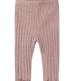 Leggings - Uld/Silke - Rib - NbfWossa - Antler|Name It Discount