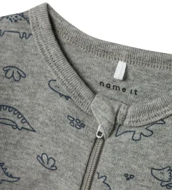 Natdragt - Noos - 2-pak - NbmNightsuit - Grey Melange|Name It New