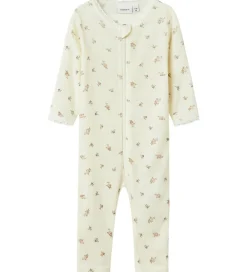 Natdragt - Uld - Noos - NbfWang - Snow White/Small flowe|Name It Outlet