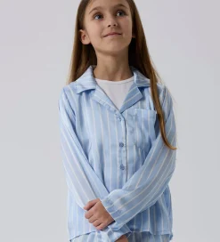 Natskjorte - Satin - NkfRuth - Kentucky Blue|Name It New