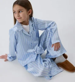 Natskjorte - Satin - NkfRuth - Kentucky Blue|Name It New