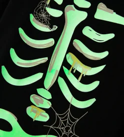 Nattøj - 2-delt - Glow - NmnOwen - Sort/Lemonade|Name It Sale