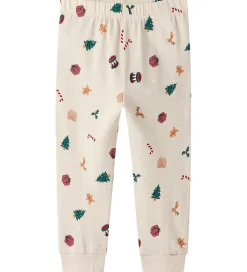 Nattøj - 2-Delt - NmnVismas - Whitecap Gray/Xmas AOP|Name It Best