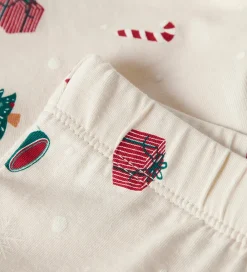 Nattøj - 2-Delt - NmnVismas - Whitecap Gray/Xmas AOP|Name It Best