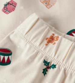 Nattøj - NknVismas - Whitecap Gray/Xmas AOP|Name It Online