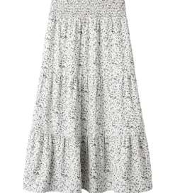 Nederdel - NkfJolly - Maxi Skirt - Star White m. Blomste|Name It New