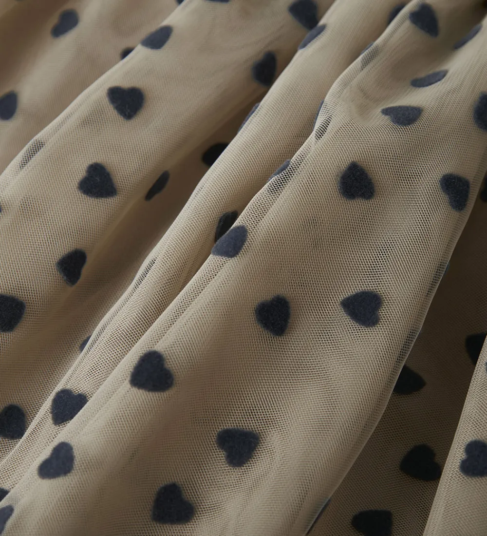 Nederdel - Tyl - NmfNea - Island Fossil m. Hjerter|Name It New