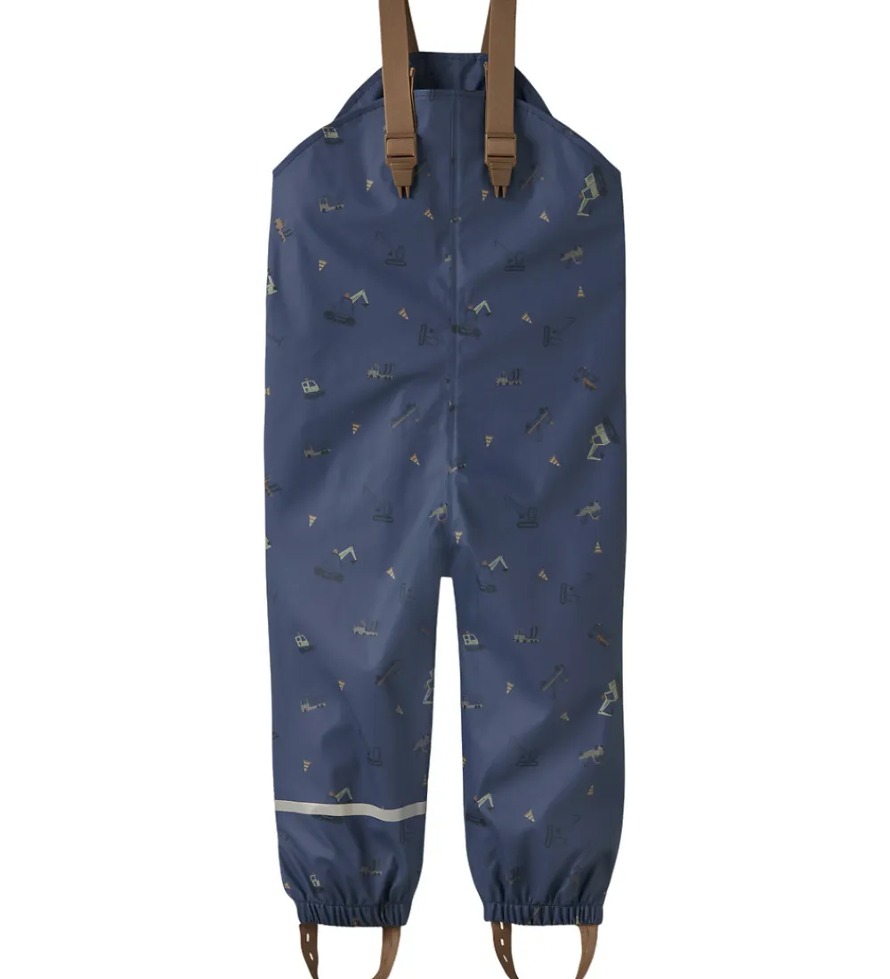 Regntøj m. Seler - NmmDry10 - Vintage Indigo m. Print|Name It Sale