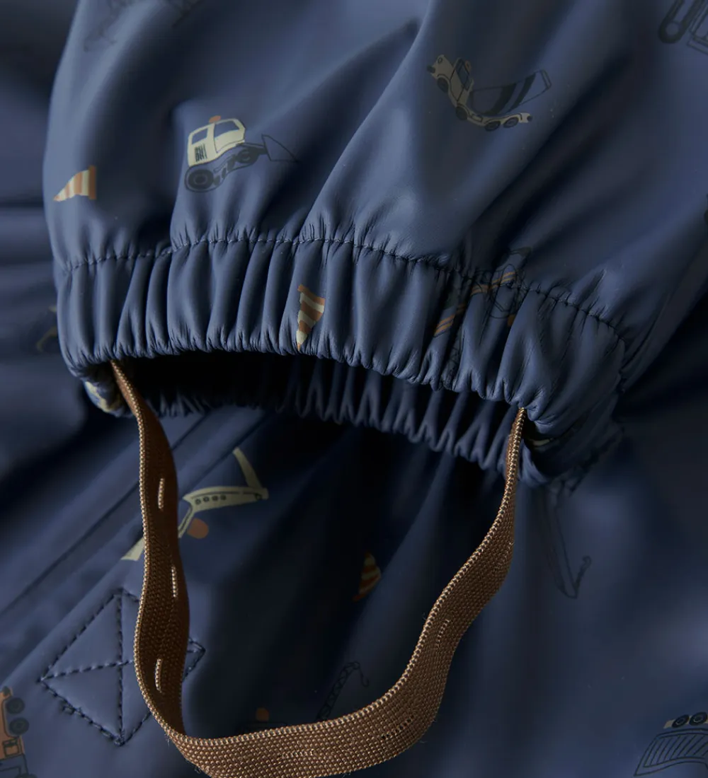 Regntøj m. Seler - NmmDry10 - Vintage Indigo m. Print|Name It Sale