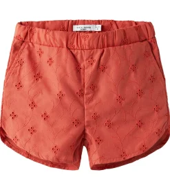 Shorts - NmfVioleta - Spiced Coral m. Broderi Anglaise|Name It Best