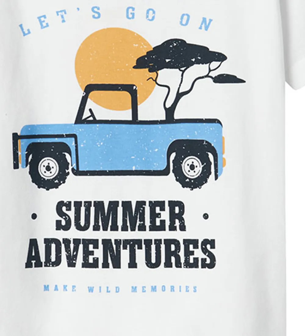 Shortssæt - Shorts/T-shirt - NmmJaspen - Lucent White|Name It Online