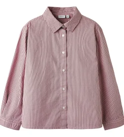 Skjorte - NkfSvala - Keepsake Lilac/Burgundy|Name It Outlet