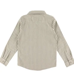 Skjorte - NkmRekid - Island Fossil/Thin Stripe in Delici|Name It New