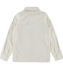 Skjorte - NkmVilfred - Cloud Dancer/Dot Navy Blazer|Name It Outlet