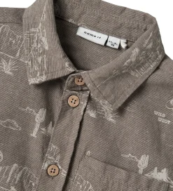 Skjorte - Nmmhestern - Walnut|Name It Sale