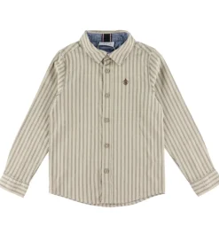 Skjorte - NmmRekid - Island Fossil/Thin Stripe|Name It Clearance