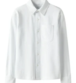 Skjorte - Piqué - NkmRon - Jersey - Bright White|Name It Hot