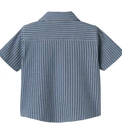 Skjorte k/æ - NbmHelmar - Blue Mirage|Name It Clearance