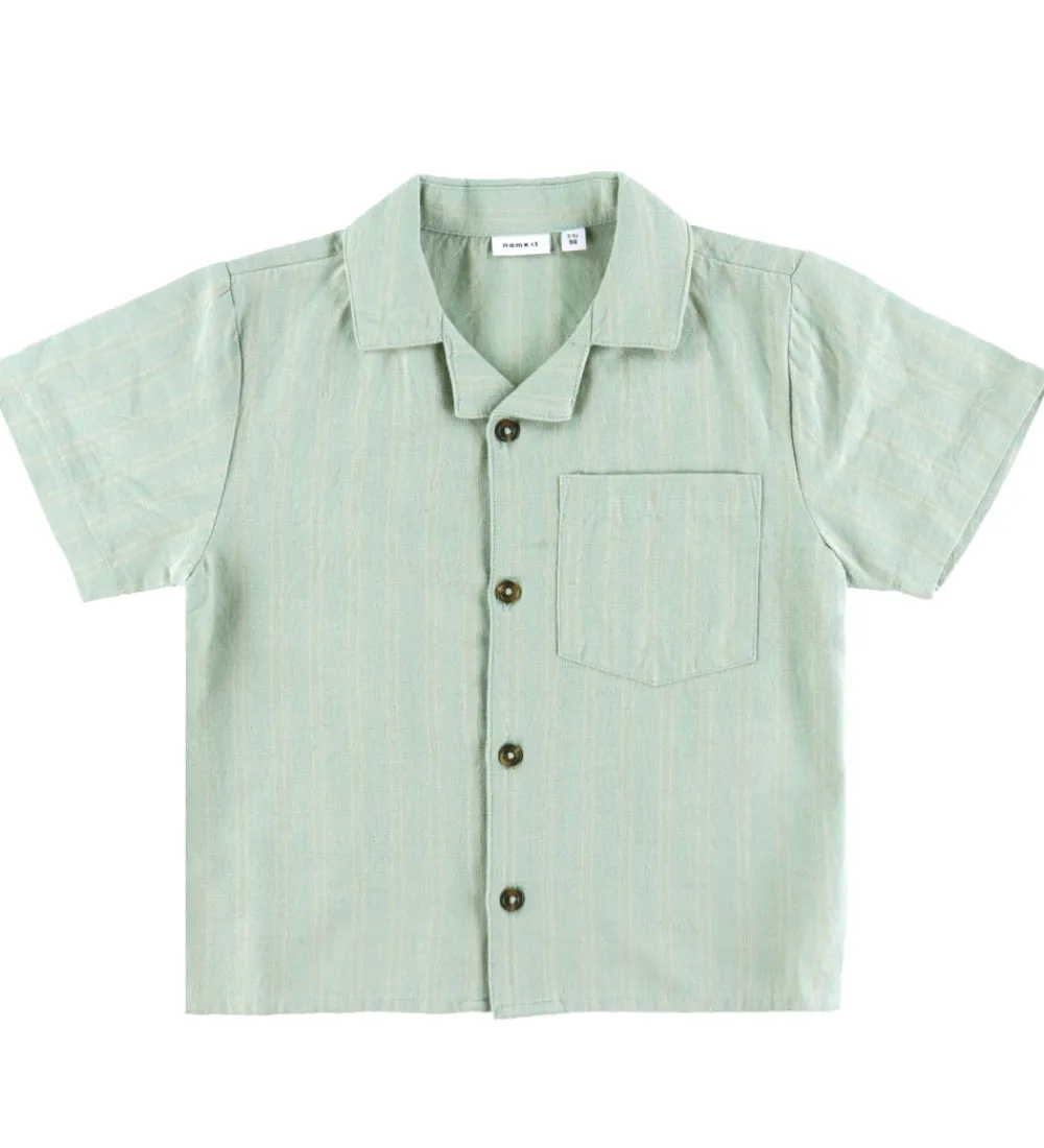 Skjorte k/æ - NmmHalom - Slate Gray|Name It Online