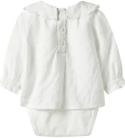 Skjortebody - NbFRixi - Bright White/Lurex|Name It