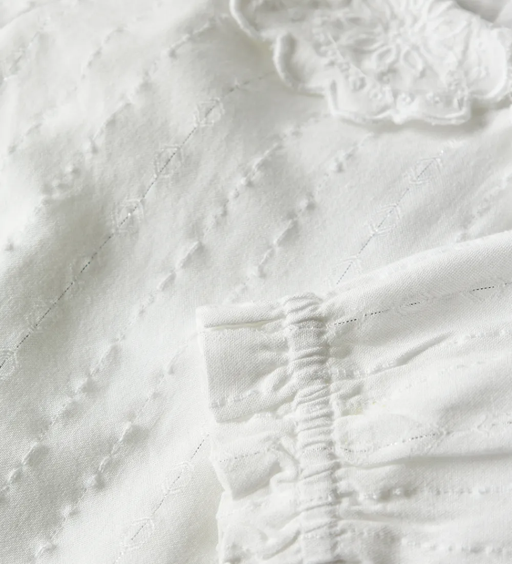 Skjortebody - NbFRixi - Bright White/Lurex|Name It