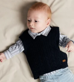 Skjortebody l/æ - NbmRekid - Flint Stone/Thin Stripe - B|Name It Best