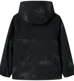 Softshell m. Fleece - NkmAlfa08 - Sort m. Refleksprint|Name It Best