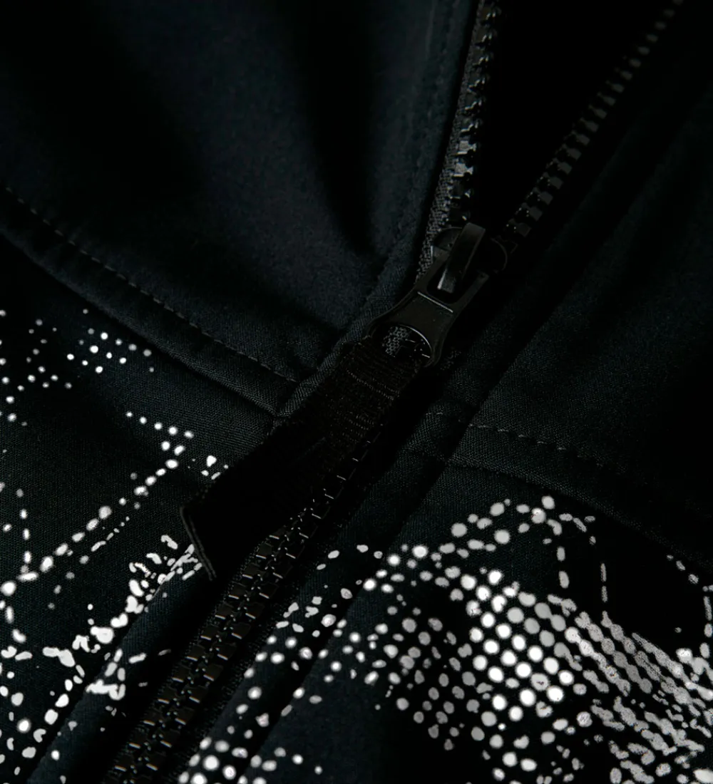 Softshell m. Fleece - NkmAlfa08 - Sort m. Refleksprint|Name It Best