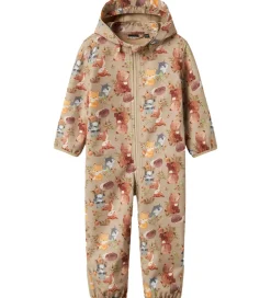 Softshelldragt - NbnAlfa08 - Oxford Tan/Woodland|Name It Clearance