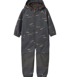 Softshelldragt m. Fleece - Noos - NmmAlfa08 - Grey Pinst|Name It Outlet