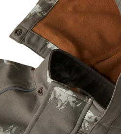 Softshelljakke m. Fleece - NmmAlfa08 - Morel/Rhino|Name It Hot