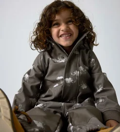 Softshelljakke m. Fleece - NmmAlfa08 - Morel/Rhino|Name It Hot