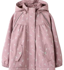 Softshelljakke m. Fleece - NmfAlfa08 - Woodrose/Bird|Name It Outlet