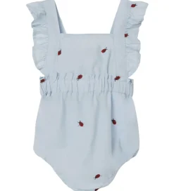 Sommerdragt - NbfFerilla - Chambray Blue m. Mariehøner|Name It Sale