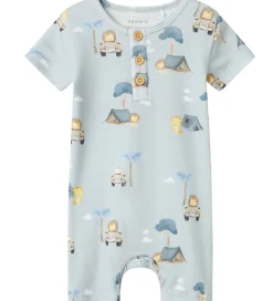 Sommerdragt - NbmHelp - Pearl Blue m. Print|Name It Hot