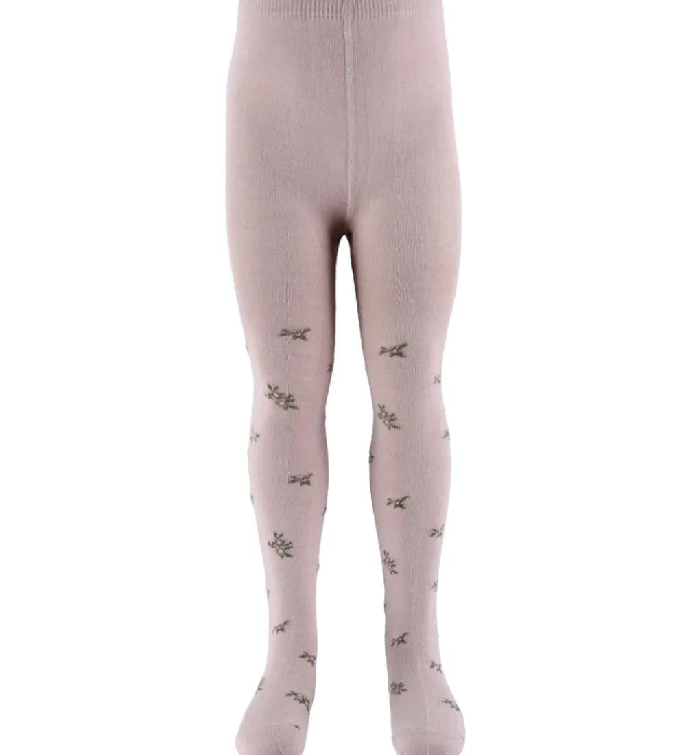 Strømpebukser - Jacquard - Uld/Bomuld - NbfWak - Shadow|Name It Outlet