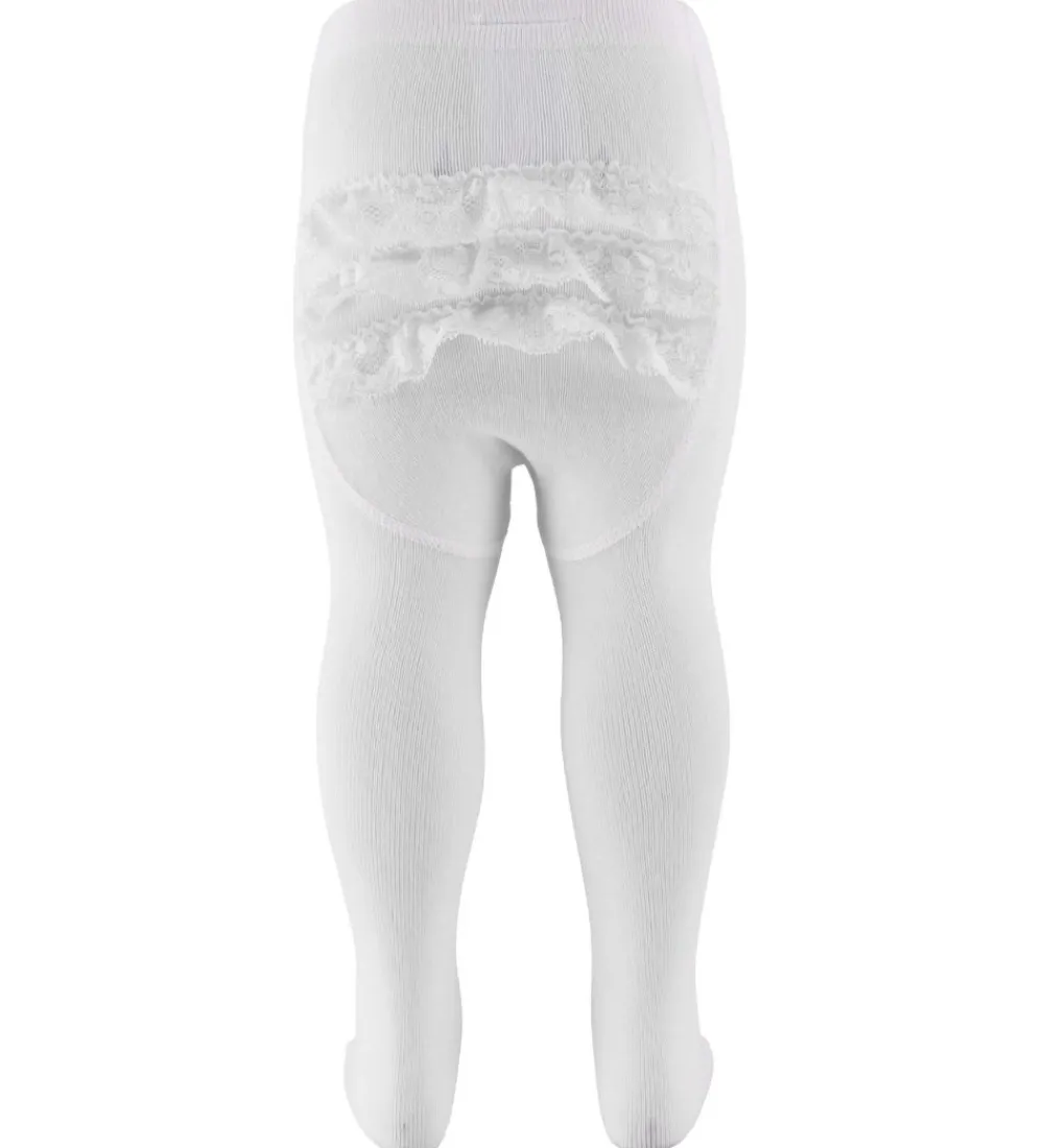 Strømpebukser - NbfOpagna - Bright White m. Blonder|Name It Sale