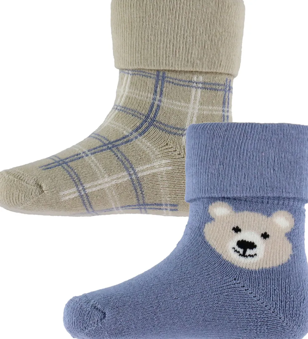 Strømper - 2-pak - NbmRimmos - Island Fossil/Flint Stone|Name It