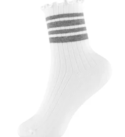 Strømper - Rib - NkfSille - Bright White/Grey Melange|Name It Discount