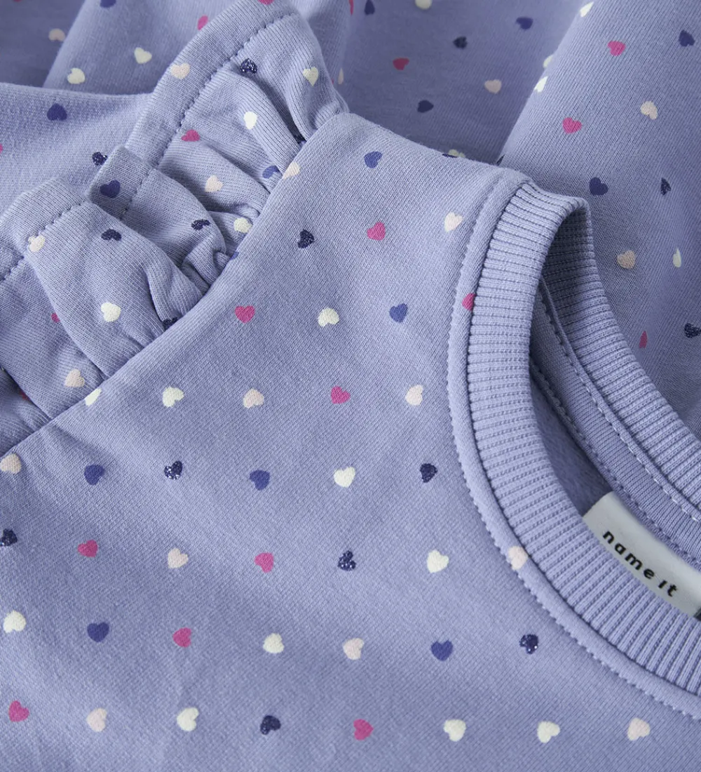 Sweatkjole - NmfFoeana - Purple Impression|Name It Outlet