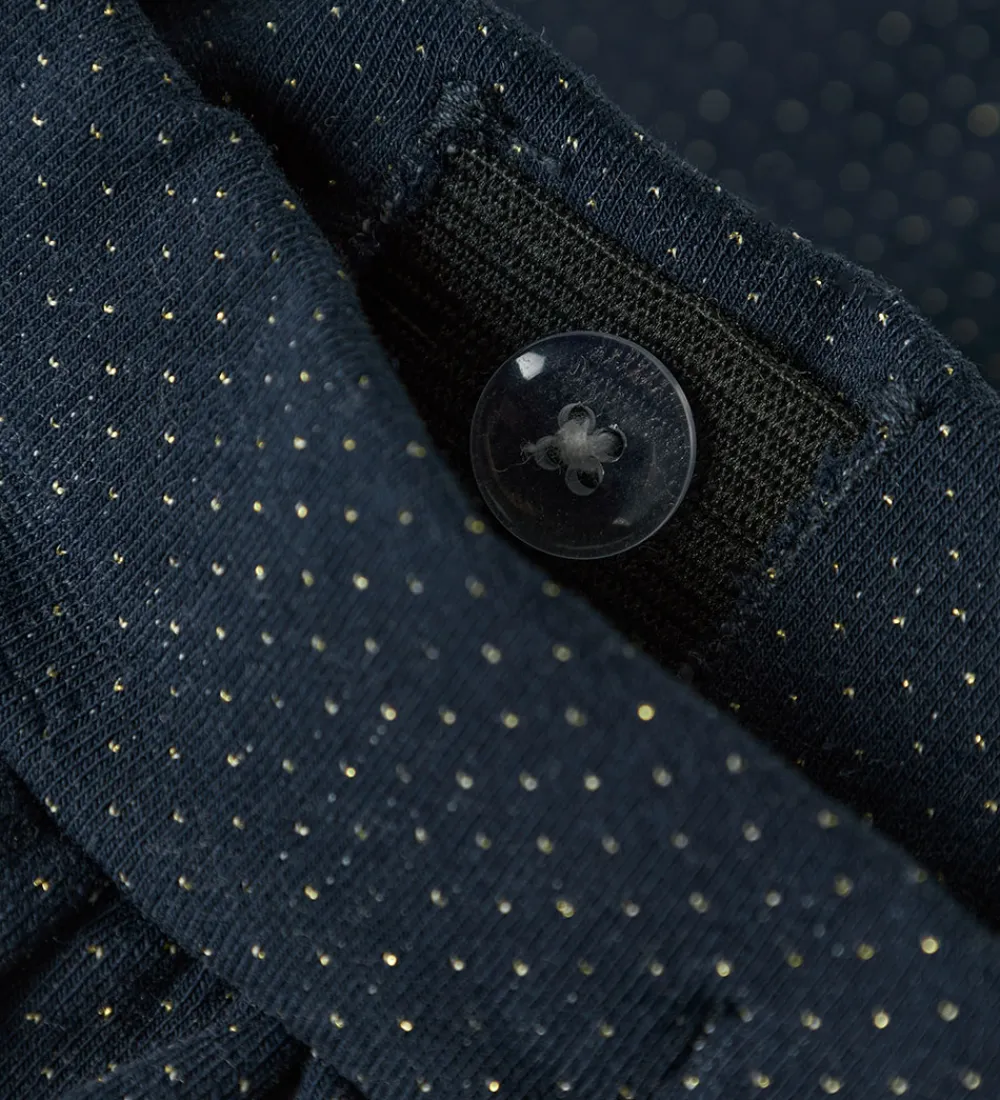 Sweatpants - NbfRulina - Navy Blazer m. Guld Prikker|Name It