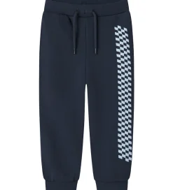 Sweatpants - NmmVoltinus - Navy Blazer/Check Flag|Name It New