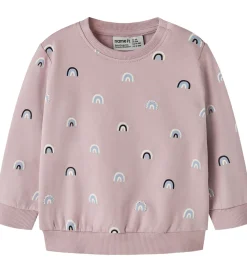 Sweatshirt - NbfVimone - Keepsake Lilac/Rainbow|Name It Best