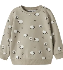 Sweatshirt - NbmVimmer - Island Fossil/Sheep|Name It Best
