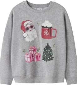 Sweatshirt - NkfRasab - Grey Melange|Name It Online